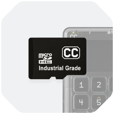 MicroSD card air-gap